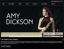 Tablet Screenshot of amydickson.com